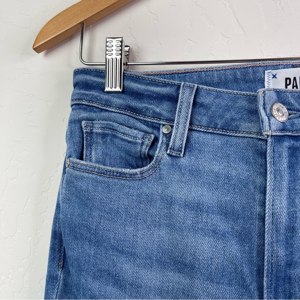 Paige Claudine High-Rise Jeans in Darling with Bootcut Flare Siesta Hem Size 26 - Picture 6 of 16